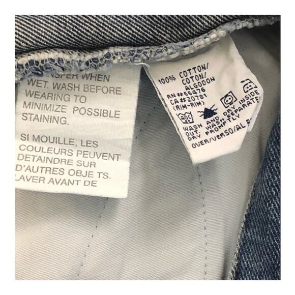 Tommy Hilfiger Vintage High Waist Capri Mom Jeans Size 10 Split Seam - Picture 13 of 16